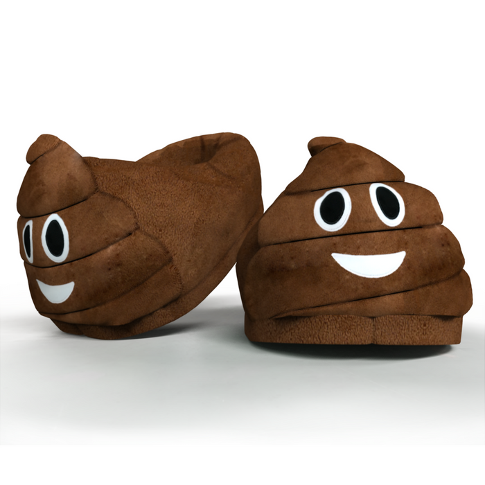<transcy>Pantofole da interno peluche Poo Emoticon</transcy>