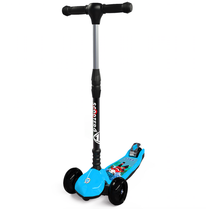 Desire Deluxe - Three Wheel Kids Kick Scooter Foldable Design Micro LED Light Up 3 Wheels For Children Age 5 - 9 Y