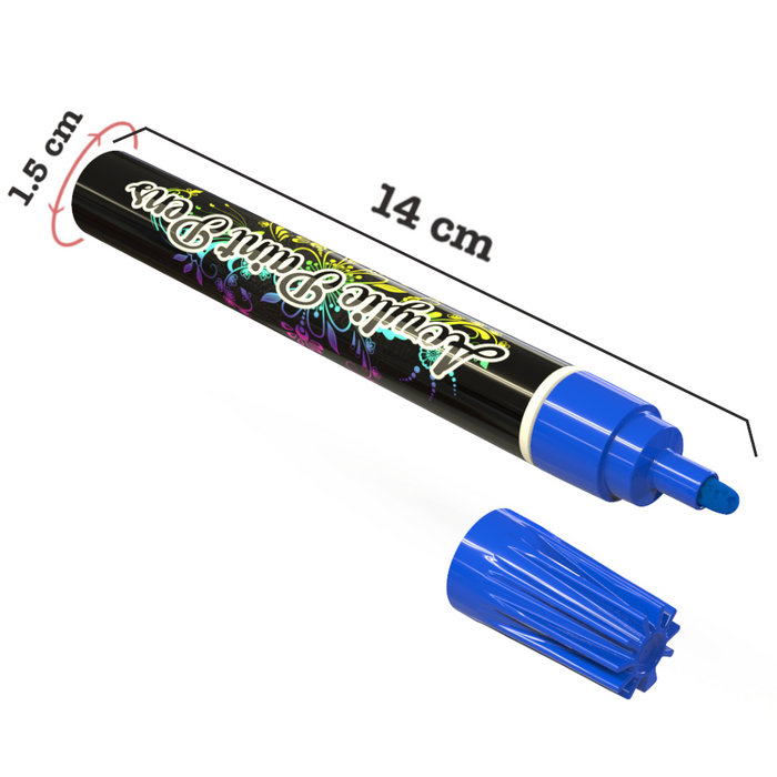 Desire Deluxe - Acrylic Paint Pens Waterproof Kit Markers Reversible Round & Chisel Tip