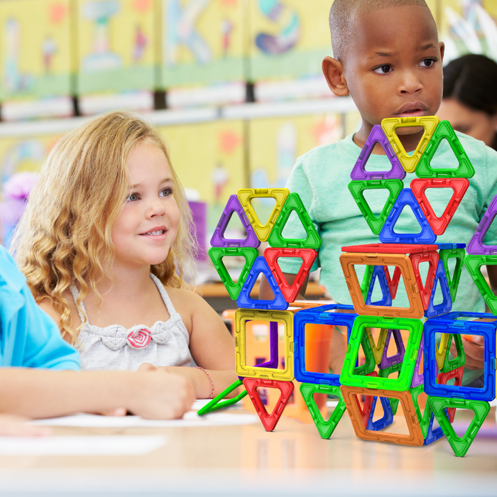 Desire Deluxe - Magnetic Building Blocks 40pc Construction Set for Kids Game STEM Creativity Educational Magnets Toy