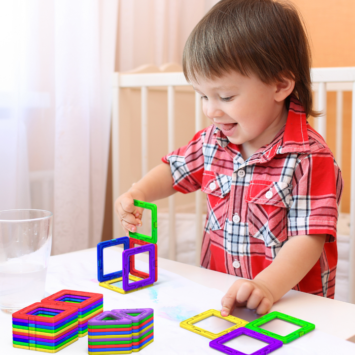 Desire Deluxe - Magnetic Building Blocks 40pc Construction Set for Kids Game STEM Creativity Educational Magnets Toy