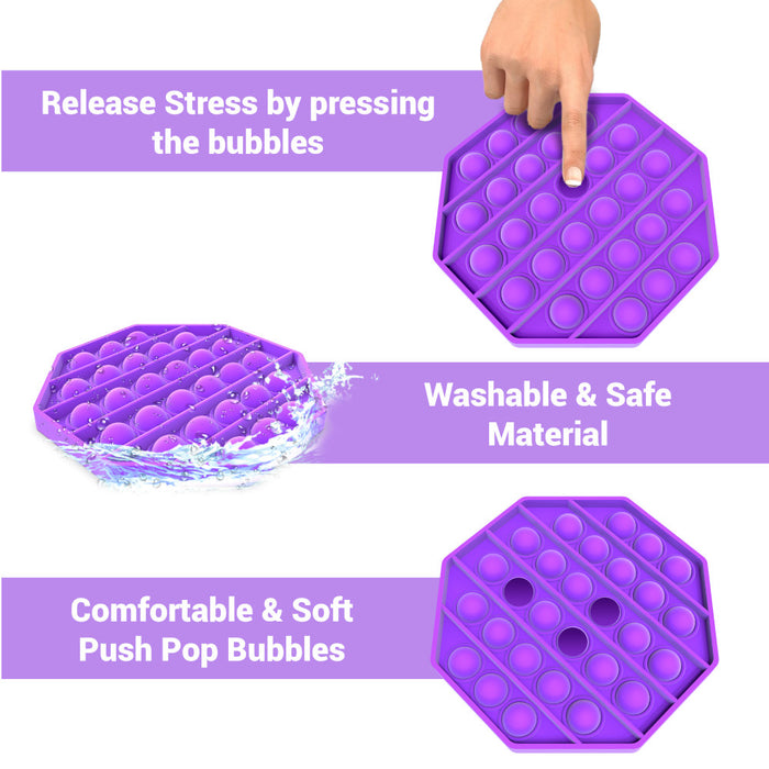 Desire Deluxe - Pop It Fidget Toys Pack for Kids - Sensory Anxiety Stress Relief Push Pop Autism Toy