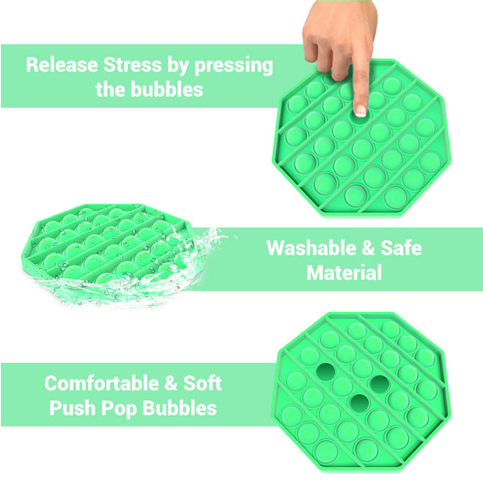 Desire Deluxe - Pop It Fidget Toys Pack for Kids - Sensory Anxiety Stress Relief Push Pop Autism Toy
