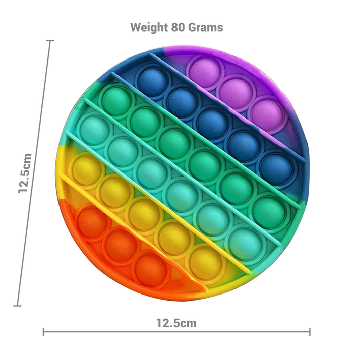 Desire Deluxe - Pop It Fidget Toys Pack for Kids Rainbow Sensory Anxiety Stress Relief Push Pop Autism Toy