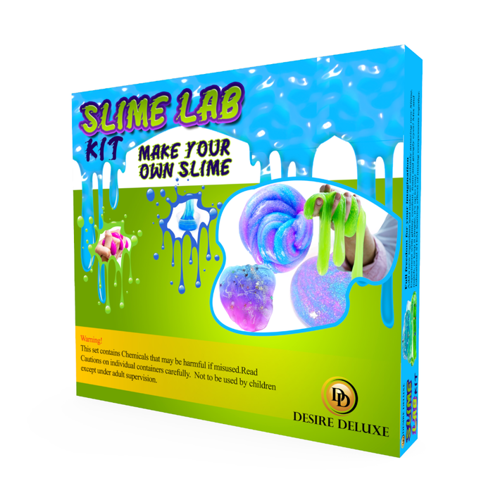 Desire Deluxe - Slime Making Kit DIY Factory Complete Games Set Science Slime Lab Educational Learning Activity Toy