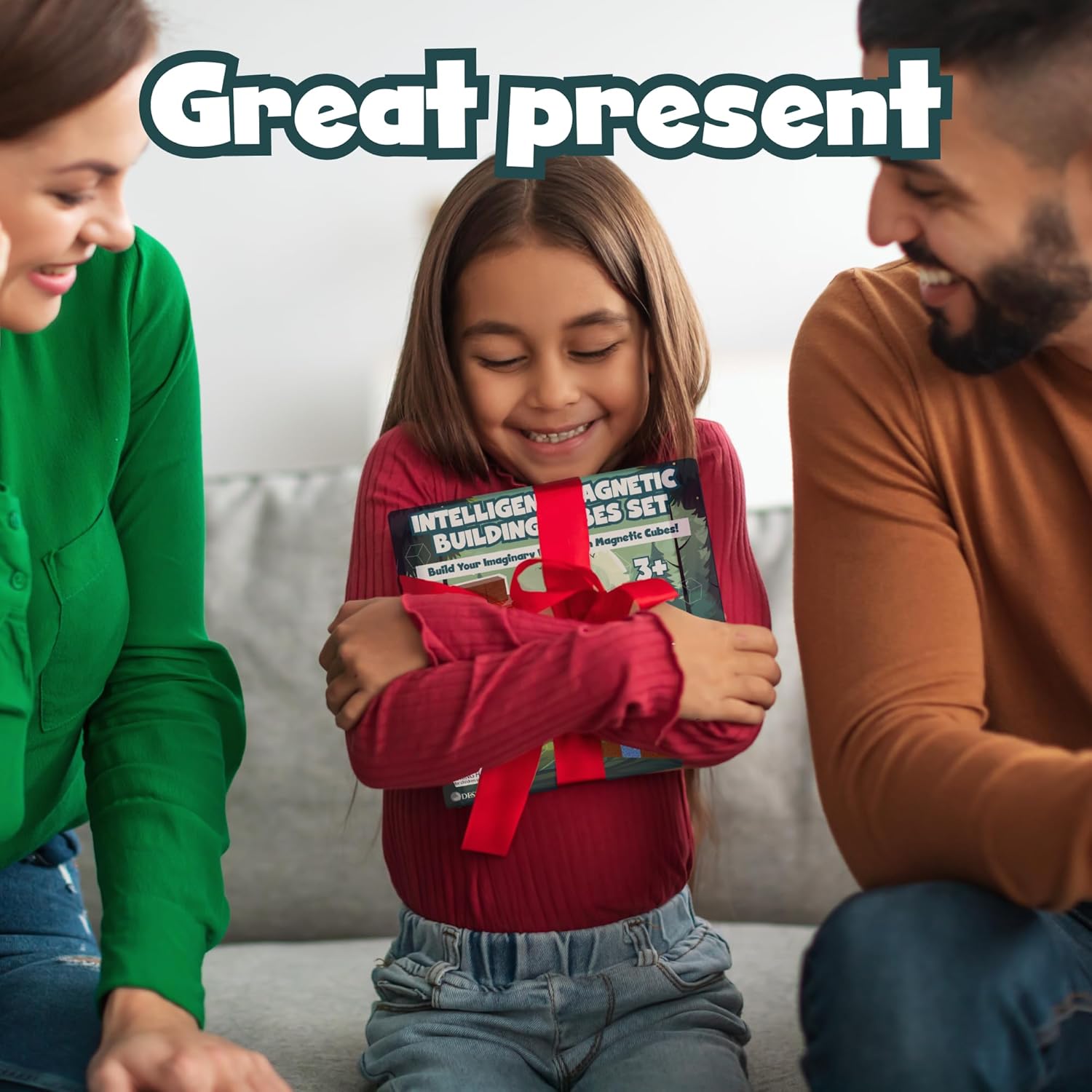 Desire Deluxe Magnetic Building Blocks Montessori Construction Cubes for 3+ Years Toys, Educational Magnetic Tiles Block for Girls & Boys - Birthday Gift