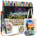 Desire Deluxe Acrylic Paint Pens for Rock Painting, Stone, Ceramic, Glass, Wood, Canvas – Set of 12 Non Toxic Water Based Markers - Great Artists Painting Supplies