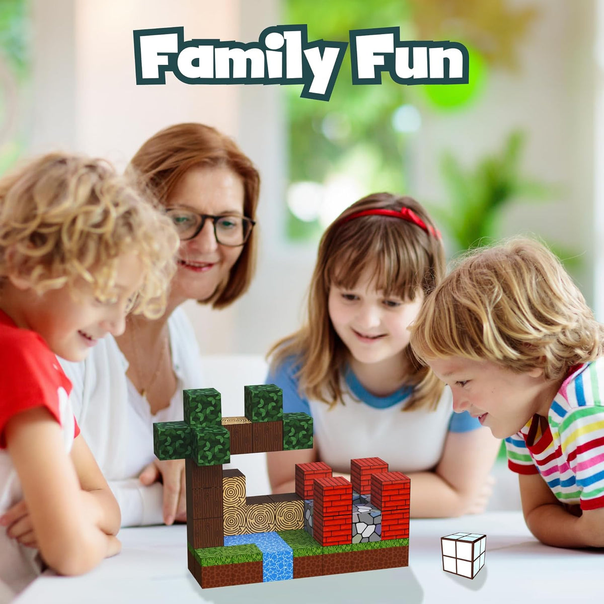 Desire Deluxe Magnetic Building Blocks Montessori Construction Cubes for 3+ Years Toys, Educational Magnetic Tiles Block for Girls & Boys - Birthday Gift