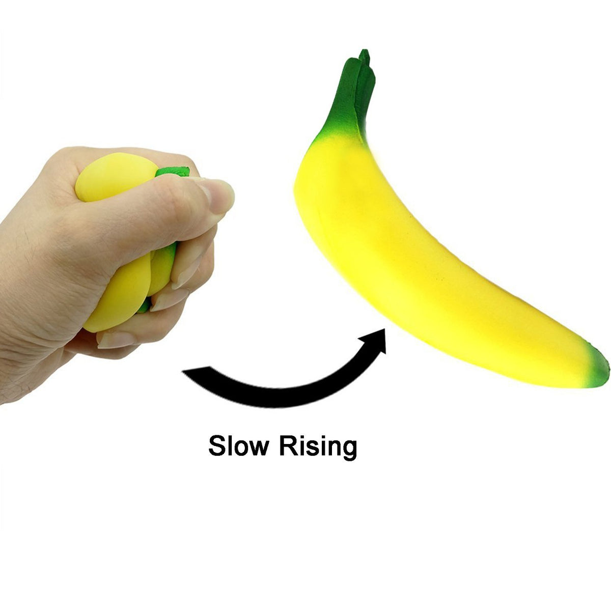 Desire Deluxe - Squishie Slow Rising Squishy Toy Jumbo Scented Squishy's Squeeze Toy for Boys and Girls Banana