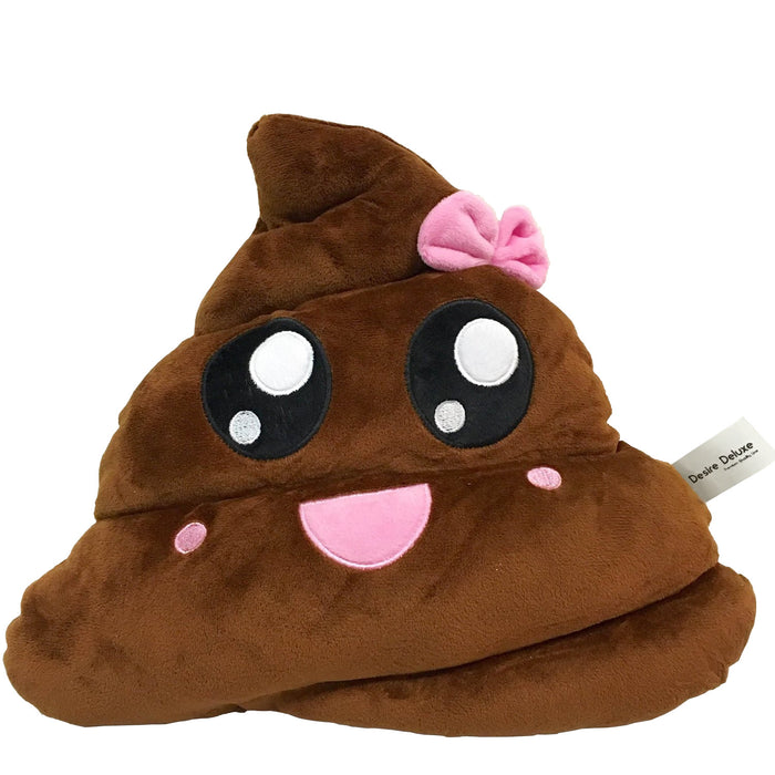 Desire Deluxe - Dancing Poo with voice - Bow Emoticon Cushion