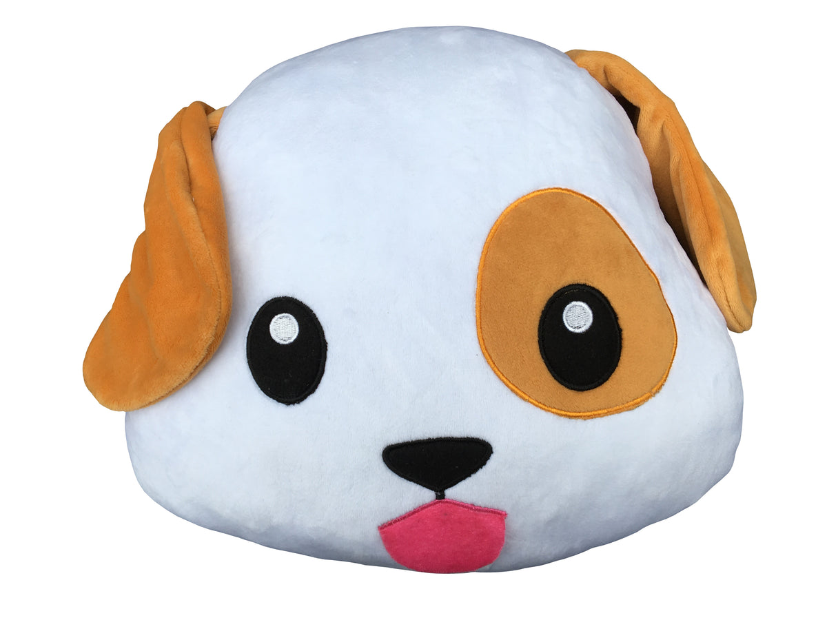 Desire Deluxe - Dog Puppy Happy Face Emoticon Cushion