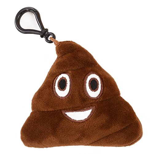 Desire Deluxe - Poop face Mini Emoji Key Chain Pillows
