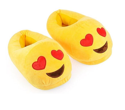 <transcy>Pantuflas de interior Heart Eye Emoticon</transcy>
