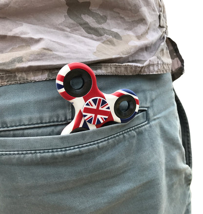 Desire Deluxe - United Kingdom Flag Tri Fidget Spinner Hand Finger Toy