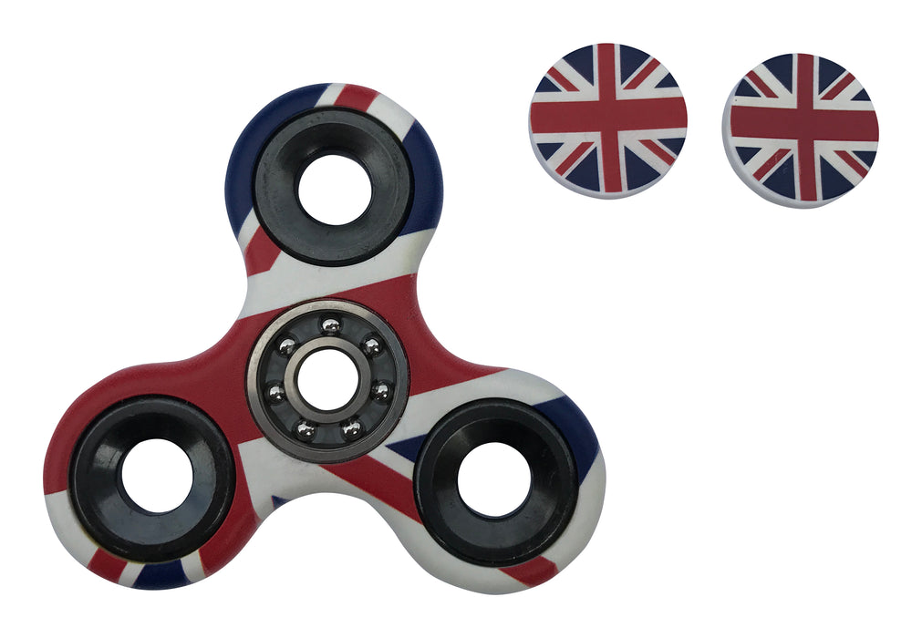 Desire Deluxe - United Kingdom Flag Tri Fidget Spinner Hand Finger Toy
