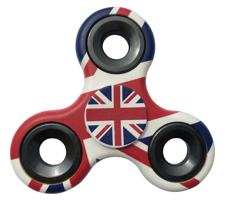 Desire Deluxe - United Kingdom Flag Tri Fidget Spinner Hand Finger Toy