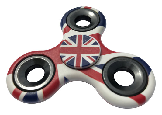 Desire Deluxe - United Kingdom Flag Tri Fidget Spinner Hand Finger Toy