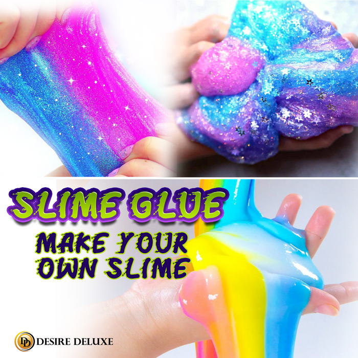 Desire Deluxe - Glue for Slime Making Kit DIY Factory Game Set Science Slime Lab Educational Learning Activity Toy