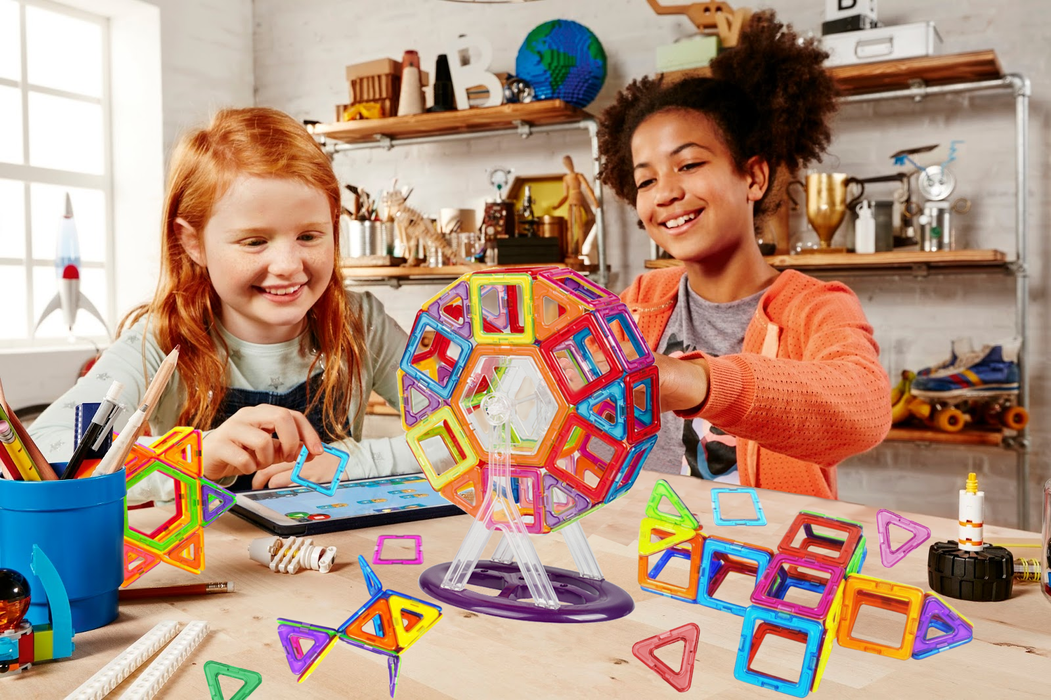 Desire Deluxe - Magnetic Building Blocks Educational Gift 94PC Kids Magnetics Construction Block Games Creativity