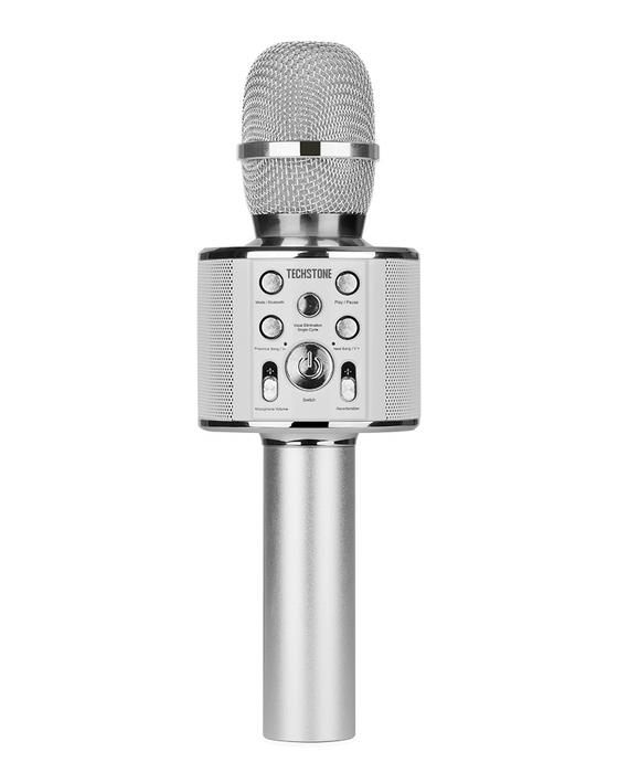 TechStone - Wireless Karaoke Microphone Professional Bluetooth Karaoke Microphone 2-in-1 Built-in Speaker