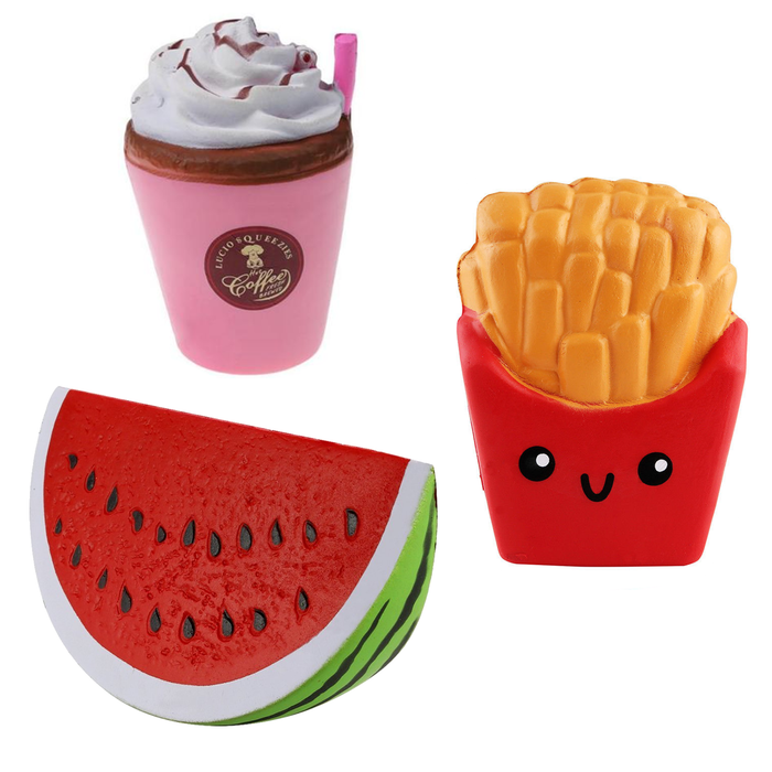 Desire Deluxe - Coffee, Watermelon and Chips Squishes Pack