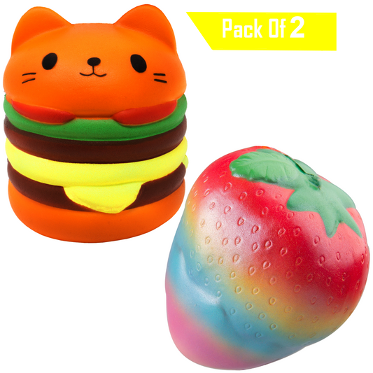 Desire Deluxe - Burger and Strawberry Squishes