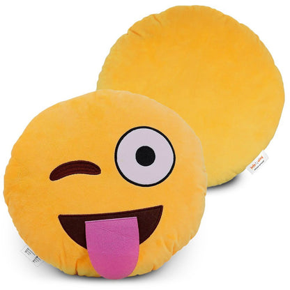 <transcy>Cojín Wink Tongue Out Emoji</transcy>