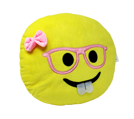 Desire Deluxe - Smiley Yellow Round Shape Emoticon Cushion
