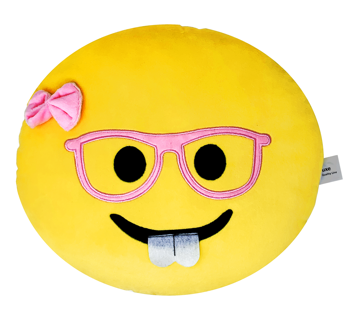 Desire Deluxe Smiley Yellow Round Shape Emoticon Cushion