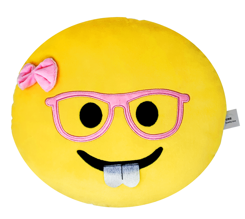 Desire Deluxe - Smiley Yellow Round Shape Emoticon Cushion