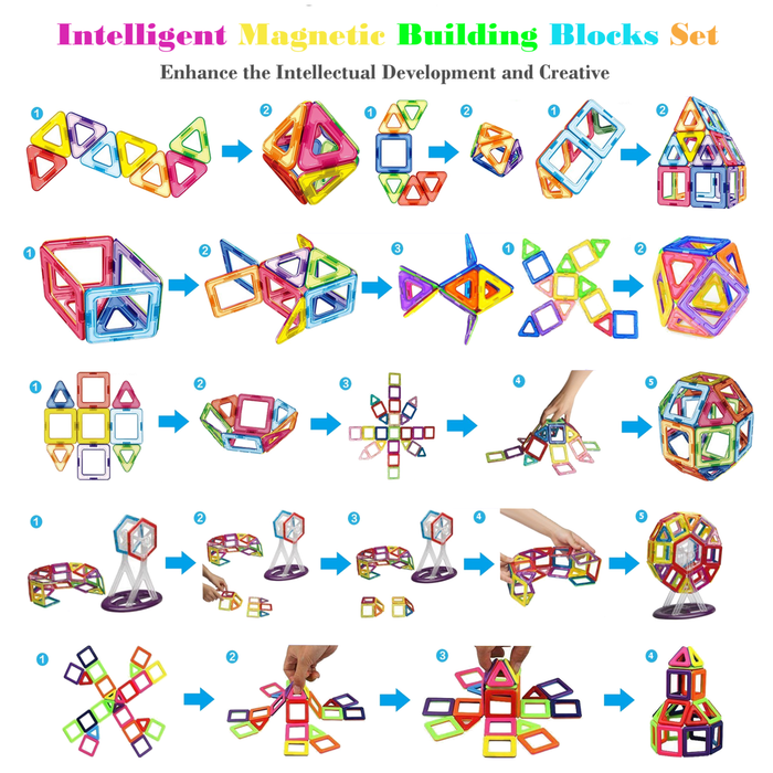 Desire Deluxe - Educational Magnetic Construction Blocks For Children
