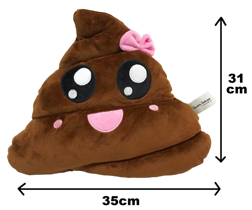 Desire Deluxe - Dancing Poo with voice - Bow Emoticon Cushion