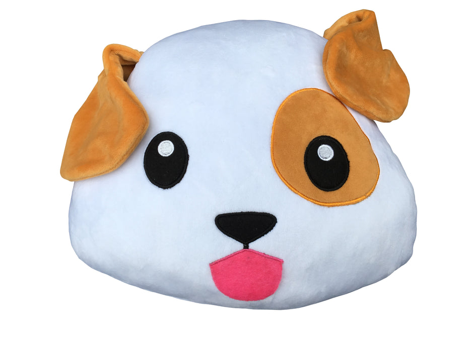 Desire Deluxe - Dog Puppy Happy Face Emoticon Cushion