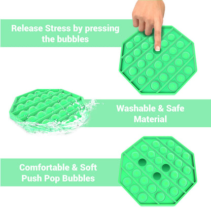 Desire Deluxe - Pop It Fidget Toys Pack for Kids - Sensory Anxiety Stress Relief Push Pop Autism Toy