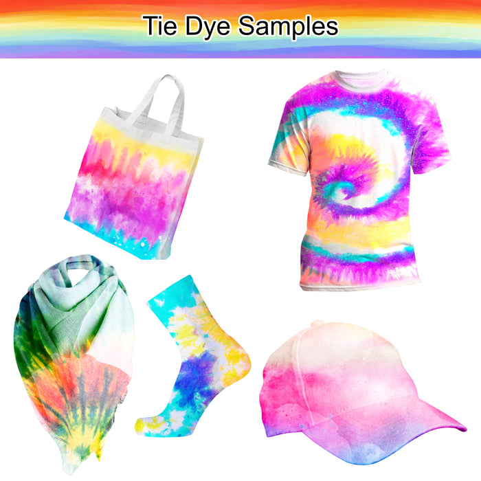 Desire Deluxe - Tie Dye Kit – Set of 18 Colours Ink Tie-Dye Kits for Dyeing Fabric, Clothes – Creative Art Craft Games